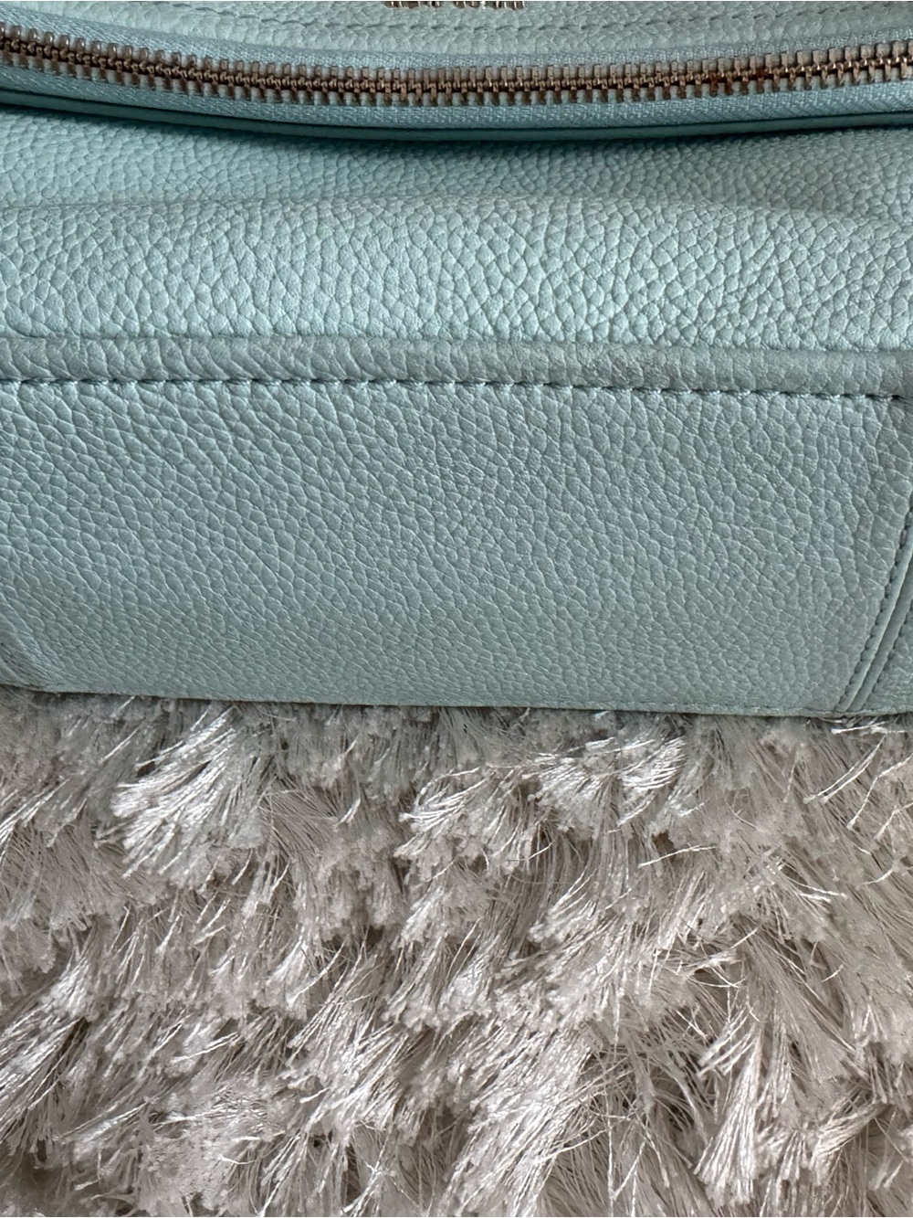 kate spade Mint Green Pebbled Leather Crossbody with Gold Hardware - Picture 3 of 6